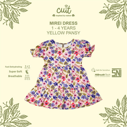 Cuit Mirei Dress Anak Tangan Pendek 1-4 Tahun