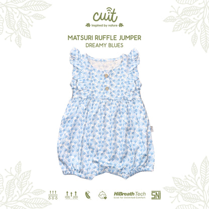 Cuit Matsuri Ruffle Romper Dress Floral 3 Bulan - 2 Tahun