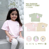 Cuit Mia Sensory Oversized Pocket Tee 1-6 Tahun