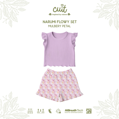 Cuit Narumi Flowy Set Setelan Cotton Ribbed 6 Bulan - 4 Tahun