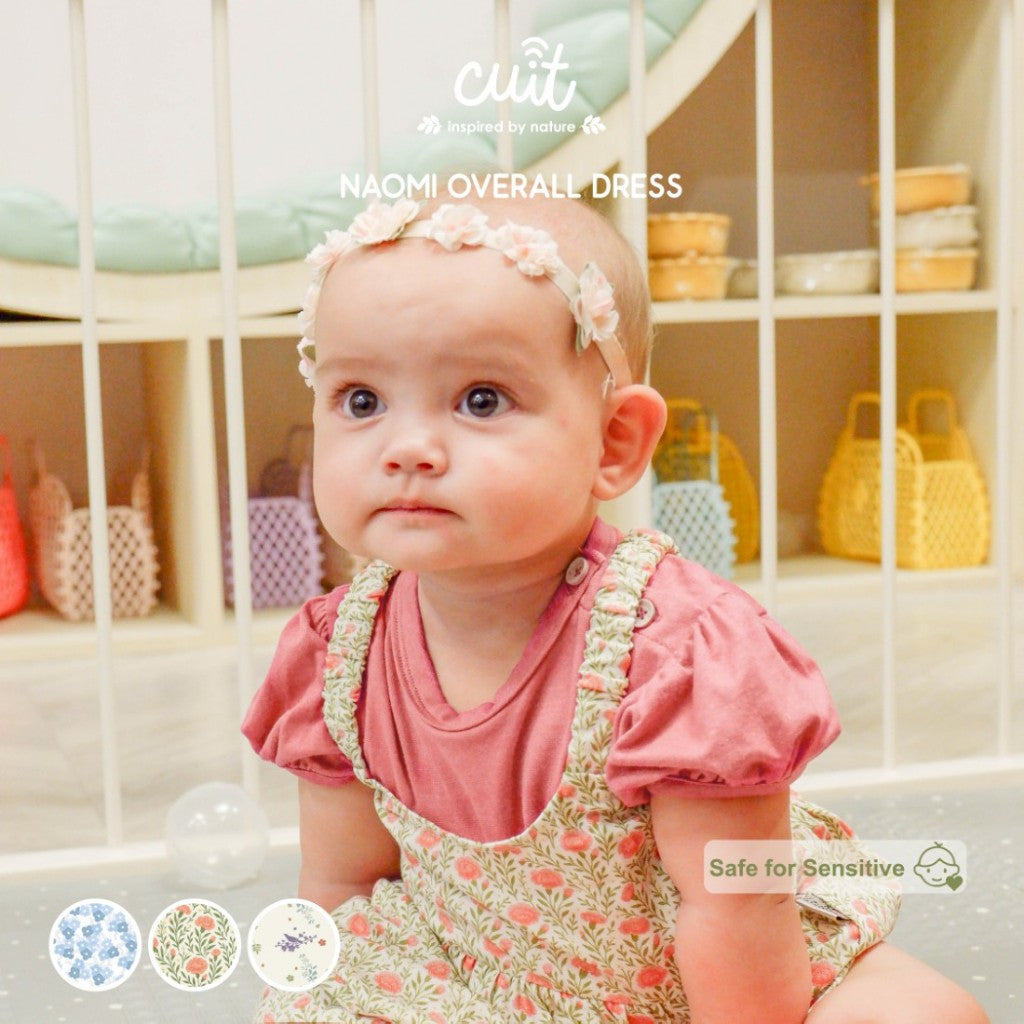 Cuit Naomi Overall Floral Dress 3 Bulan - 2 Tahun