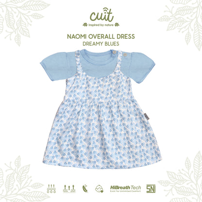 Cuit Naomi Overall Floral Dress 3 Bulan - 2 Tahun