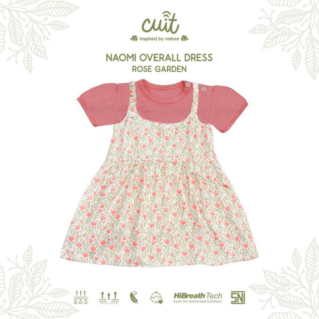 Cuit Naomi Overall Floral Dress 3 Bulan - 2 Tahun