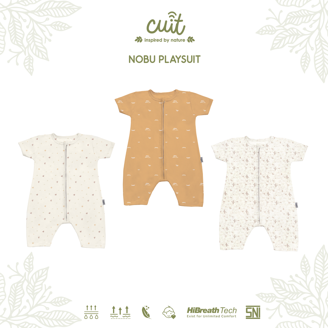 Cuit Nobu Playsuit Zipper 3 Bulan - 2 Tahun