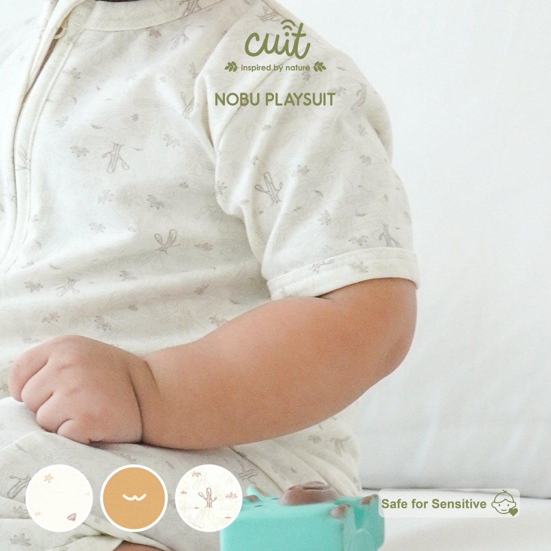 Cuit Nobu Playsuit Zipper 3 Bulan - 2 Tahun