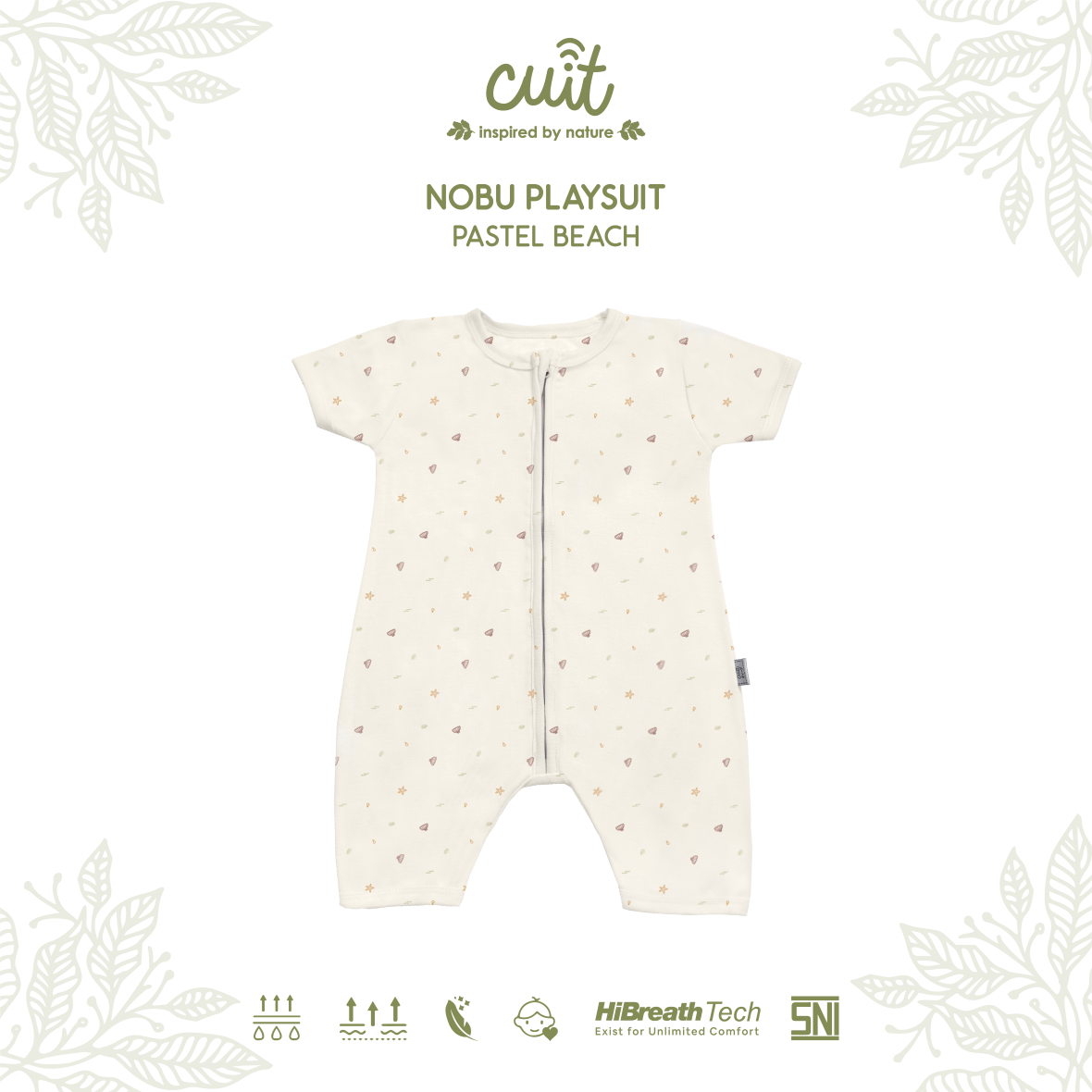 Cuit Nobu Playsuit Zipper 3 Bulan - 2 Tahun