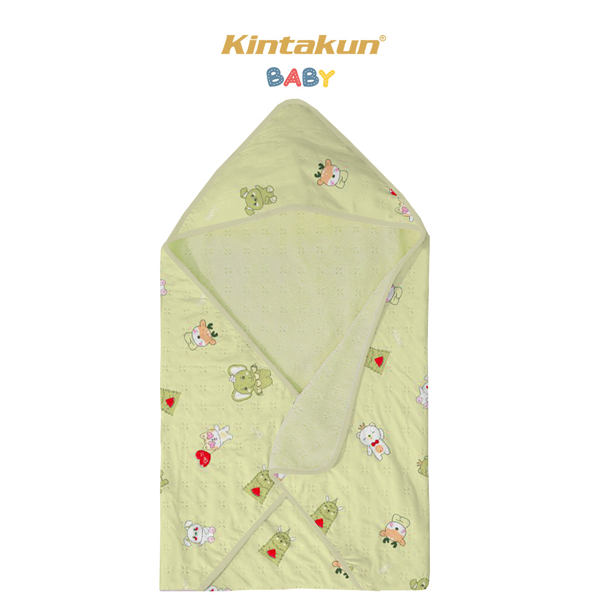 Kintakun Baby Selimut Bayi Bulu Hoodie 70 x 70 Motif Karakter