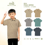 Cuit Ryu Kemeja Polos Zipper 6 Bulan - 6 Tahun