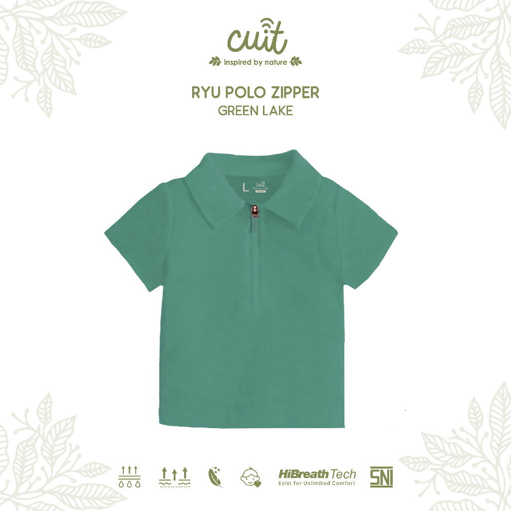 Cuit Ryu Kemeja Polos Zipper 6 Bulan - 6 Tahun