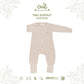 Cuit Turu Eco Double Zipper Sleepsuit Polos 0-12 Bulan