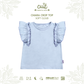 Cuit Chiara Crop Top Kaos Ruffle Anak Perempuan 3-10 Tahun