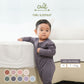 Cuit Turu Eco Double Zipper Sleepsuit Polos 0-12 Bulan