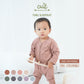 Cuit Turu Eco Double Zipper Sleepsuit Polos 0-12 Bulan