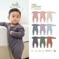 Cuit Turu Eco Double Zipper Sleepsuit Polos 0-12 Bulan