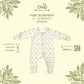 Cuit Turu Double Zipper Sleepsuit Baby 0 - 12 Motif Minimalis