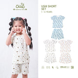 Cuit Ushi Setelan Lengan Pendek Anak 1 - 6 Tahun Motif Karakter