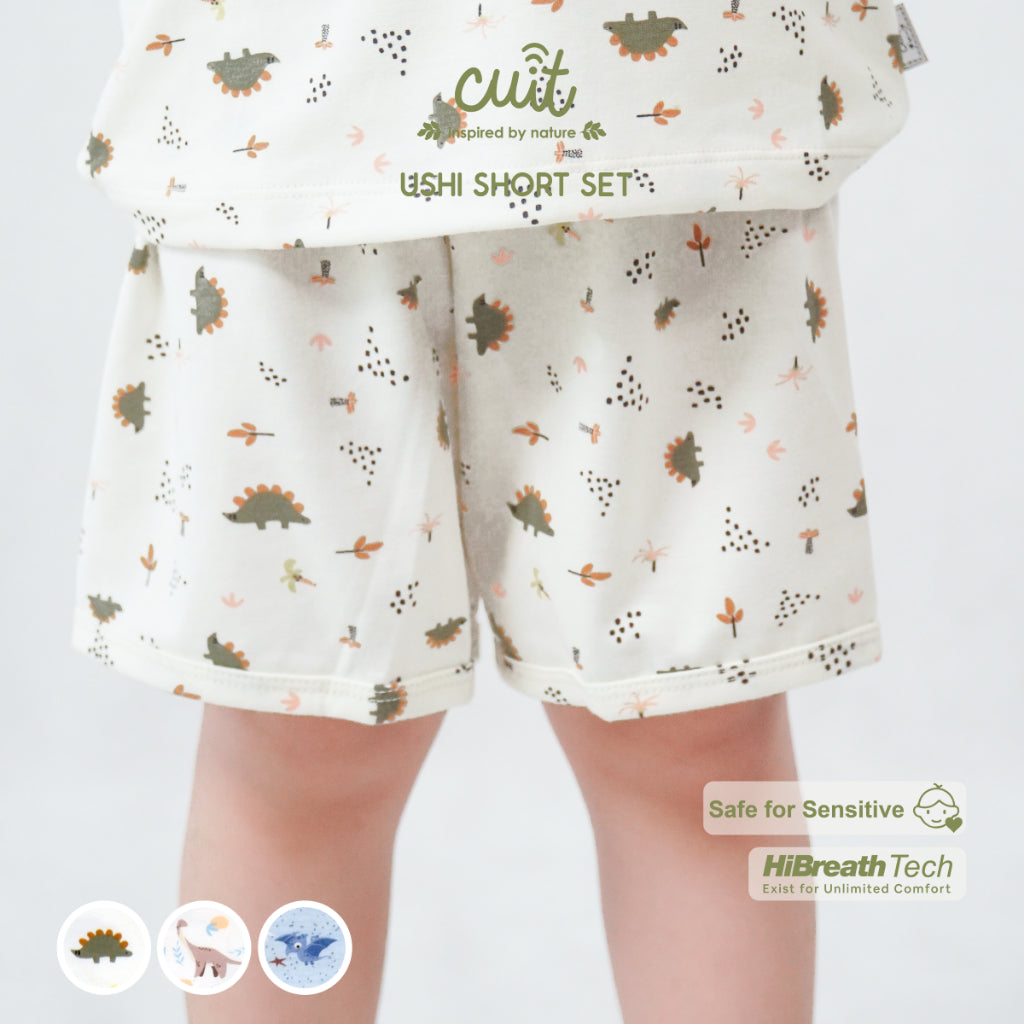 Cuit Ushi Setelan Lengan Pendek Anak 1 - 6 Tahun Motif Karakter