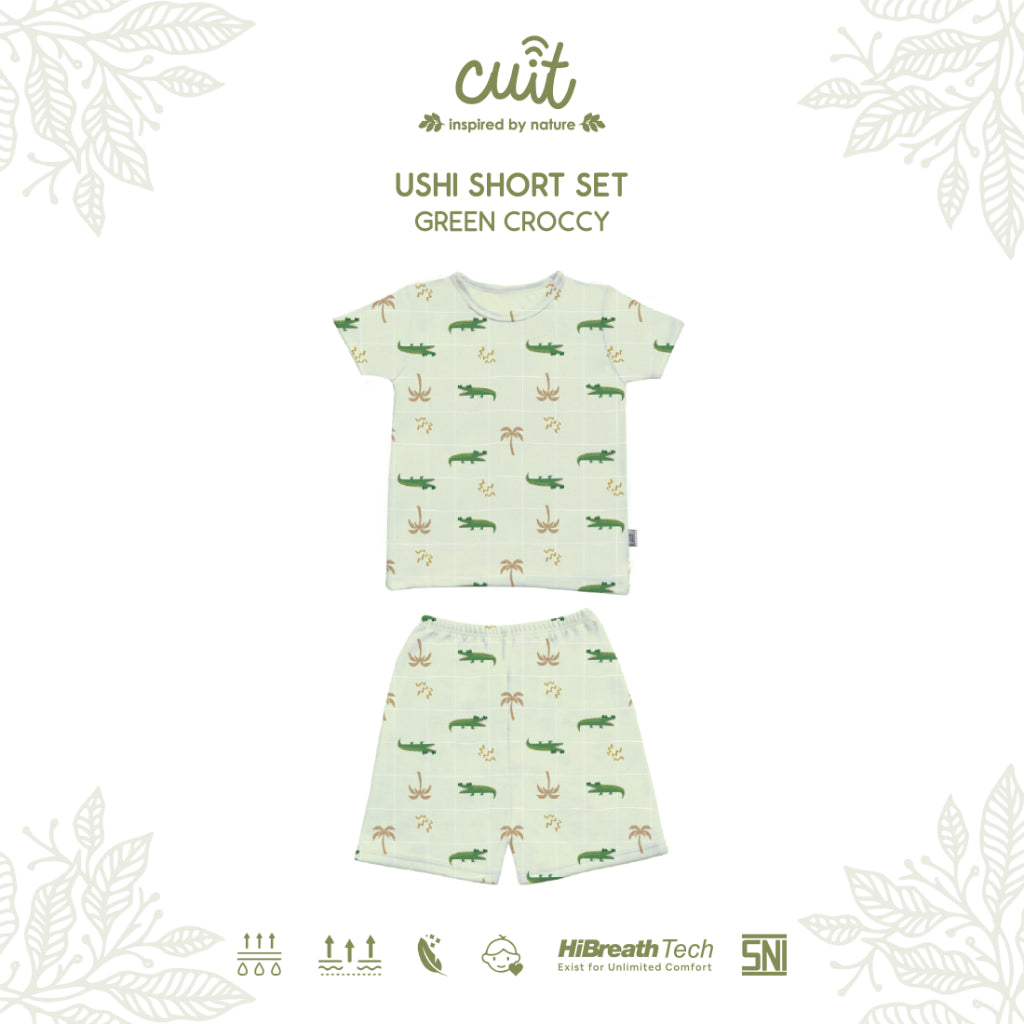 Cuit Ushi Setelan Lengan Pendek Anak 1 - 6 Tahun Motif Karakter