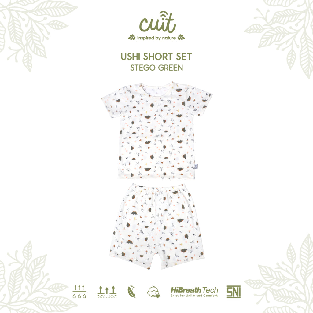 Cuit Ushi Setelan Lengan Pendek Anak 1 - 6 Tahun Motif Karakter