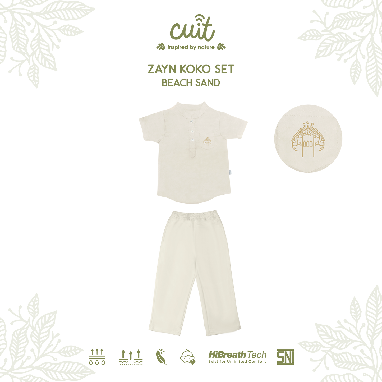 Cuit Zayn Baju Koko Set 1-6 Tahun