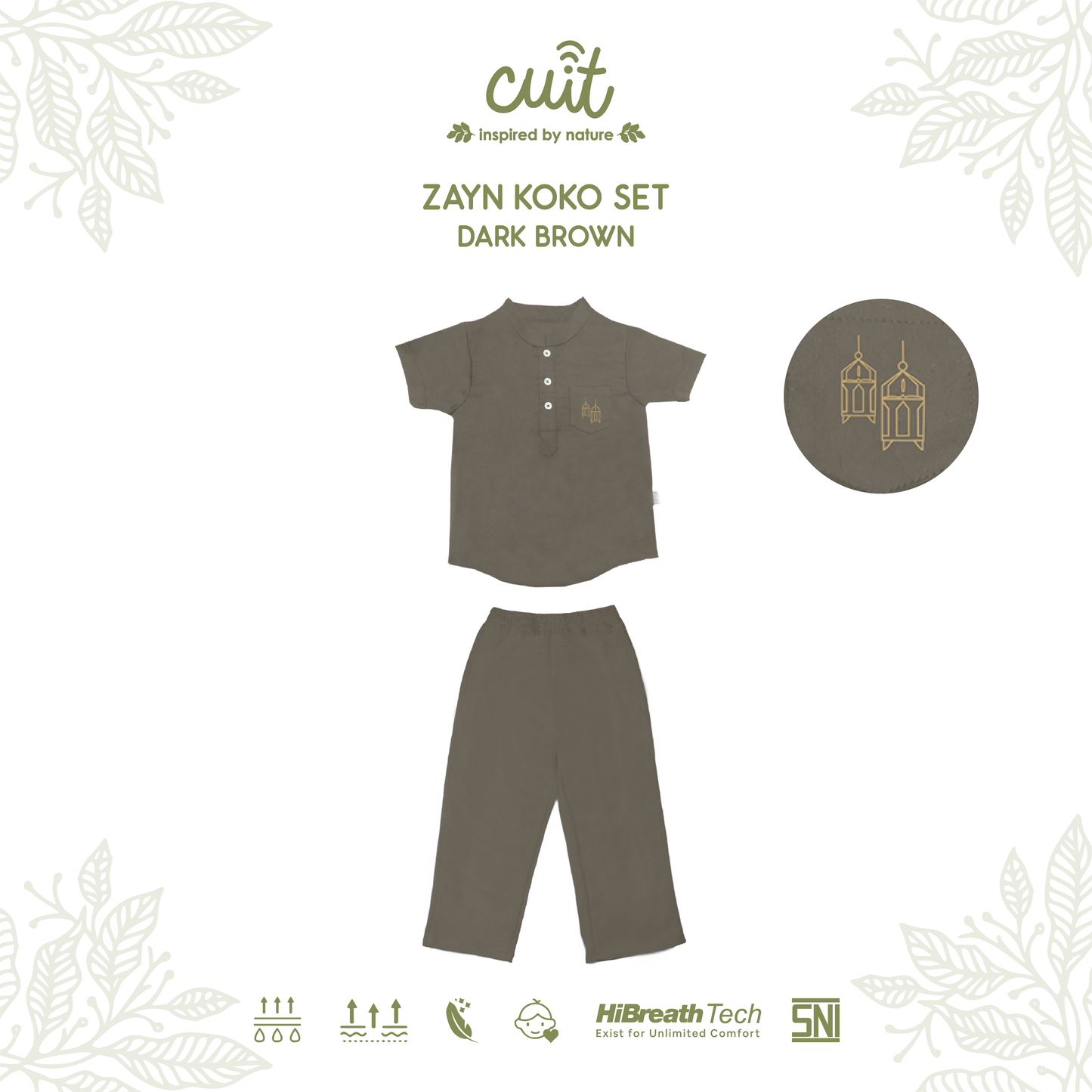 Cuit Zayn Baju Koko Set 1-6 Tahun