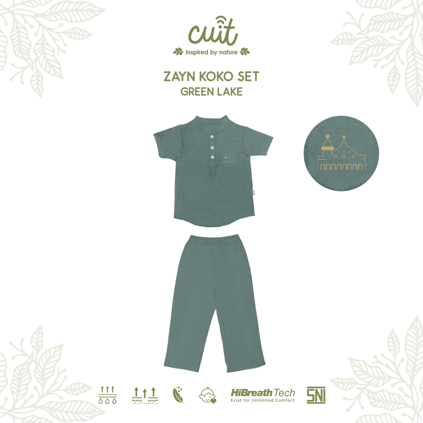 Cuit Zayn Baju Koko Set 1-6 Tahun