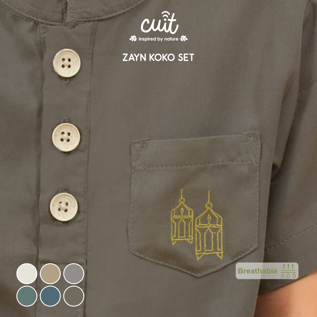 Cuit Zayn Baju Koko Set 1-6 Tahun
